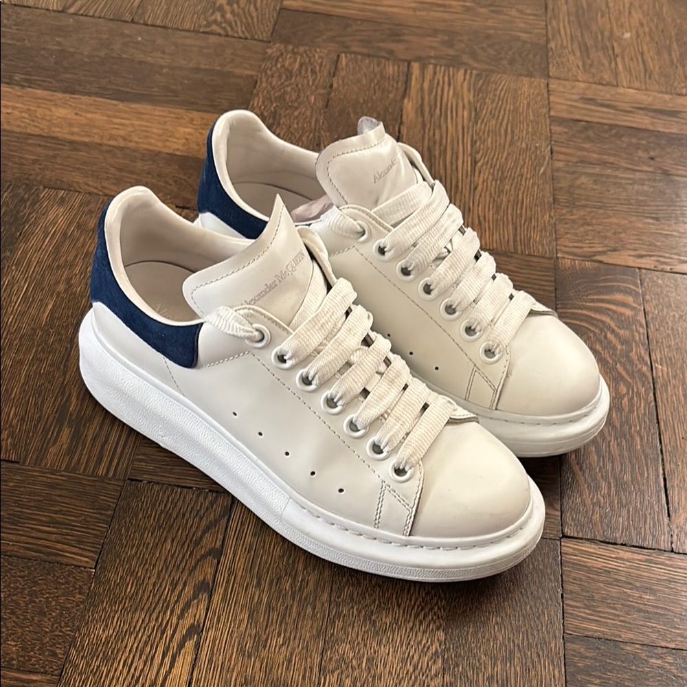 Alexander McQueen oversized sneakers in Paris blue